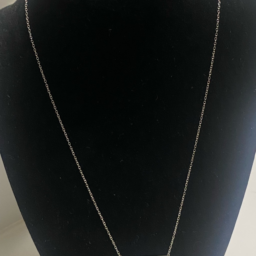 Elegant Silver Blue Cat’s Eye Pendant Chain Necklace